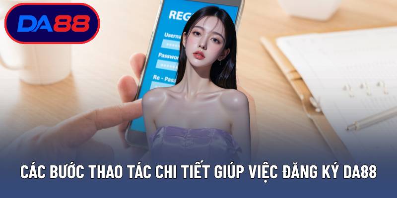 Các bước thao tác chi tiết giúp việc đăng ký DA88